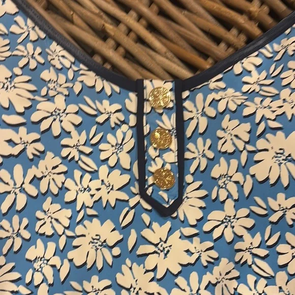 Lilly Pulitzer Lunar Blue Palm Beach Petals one piece size 10 - Picture 4 of 6